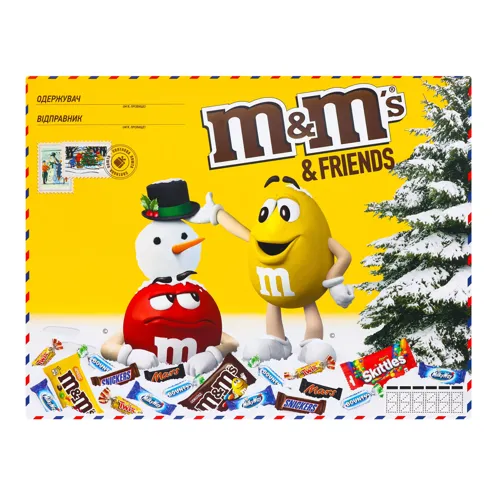 Набір кондитерський Велика бандероль M&M's&Friends к/у 327.5г