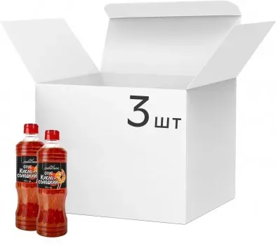 Упаковка соуса Любисток Кисло-солодкий 500г х 3 шт