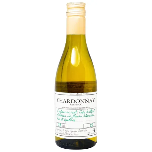 Вино Aujoux Chardonnay Pays D'oc біле сухе 13% 250мл