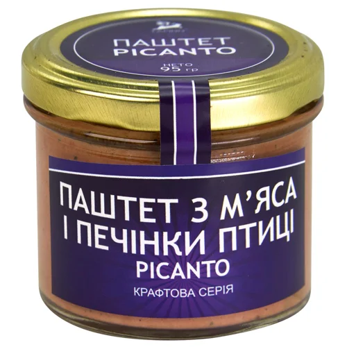 Паштет Lapinn Picanto з м'яса і печінки птиці 95г
