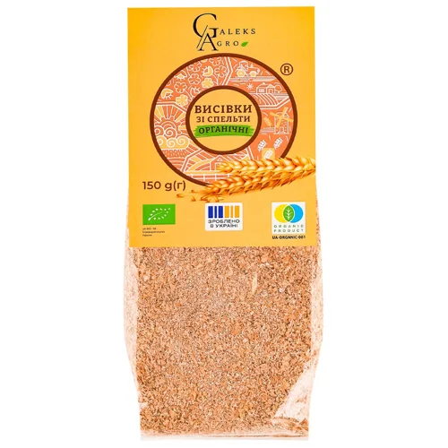 Висівки Galeks-Agro зі спельти органічні 150г