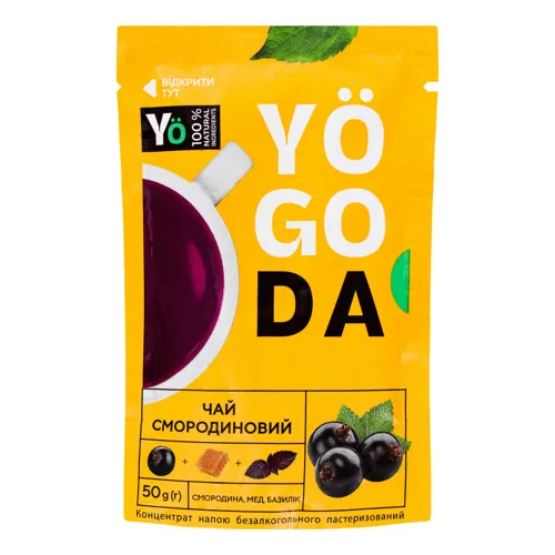 Концентрат напою безалкогольного Чай смородиновий Yogoda д/п 50г