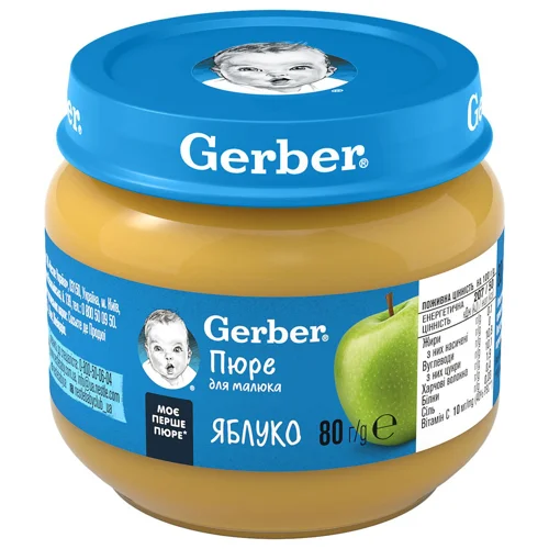 Пюре Gerber яблучне 80г