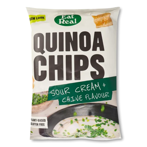 Снеки Eat Real Кіноа Смаком Сметани Та Цибулі, 100г