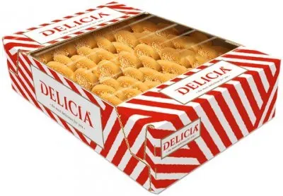 Печиво сдобне «Delicia» Райські яблочки зі смаком апельсина 0.6 кг