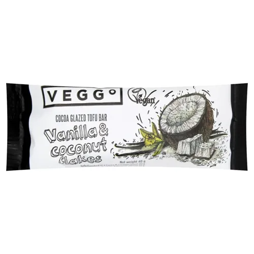 Батончик Veggo зі смаком ванілі та кокоса в какао глазурі 40г