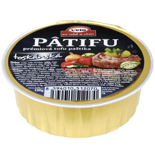 Паштет Veto Patifu Тосканський рослинного походження 100г