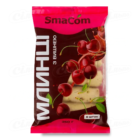 Млинці SmaCom з вишнею заморожені, 350г