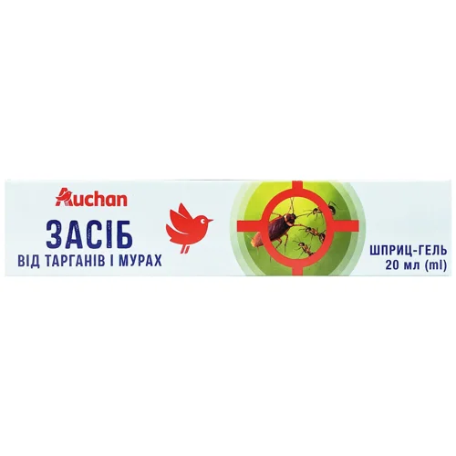 Гель Auchan від тарганів і мурах 20мл