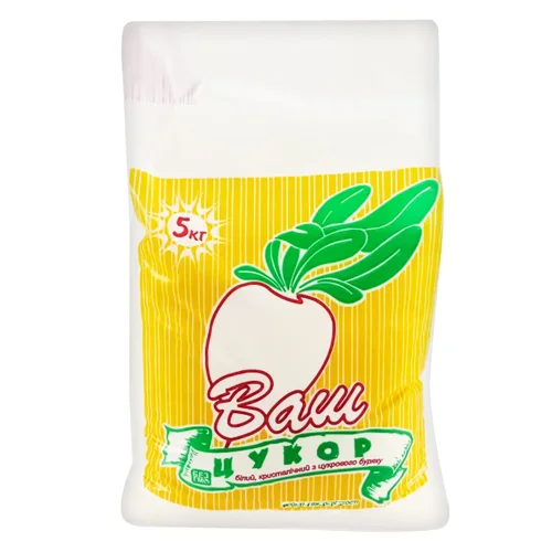 Цукор Ваш Цукор білий кристалічний 5кг
