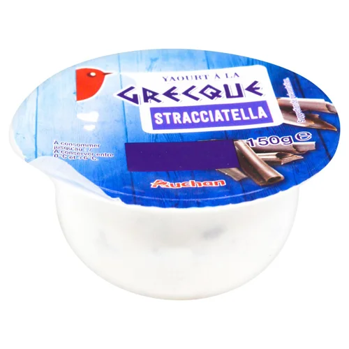 Йогурт Auchan Stracciatella 150г