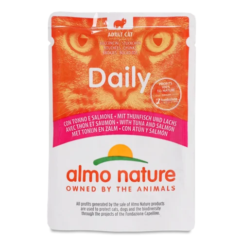 Корм Для Котів Almo Nature Daily Тунець-Лосось, натуральна оболонка, 100 г