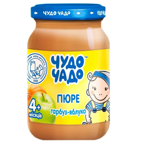 Пюре з гарбуза та яблук Чудо-Чадо від 4-х місяців 170г