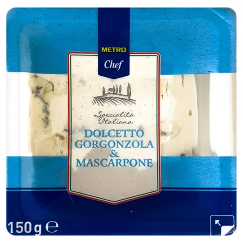 Сир Metro Chef Dolcetto Gorgonzola & Mascarpone 74% 150г
