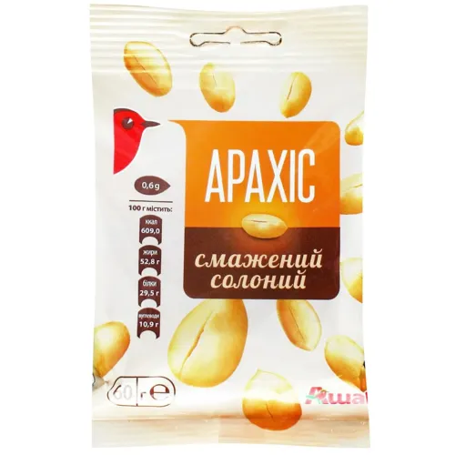 Арахіс Ашан смажений солоний 60г