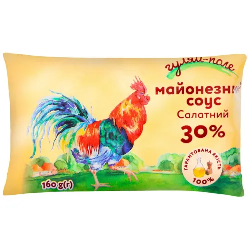 Соус майонезний 30% Салатний Гуляй-поле м/у 160г