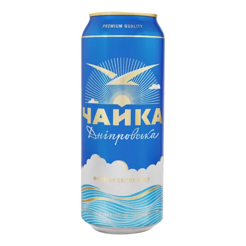 Пиво 0.5л 4.8% світле фільтроване Дніпровська Чайка