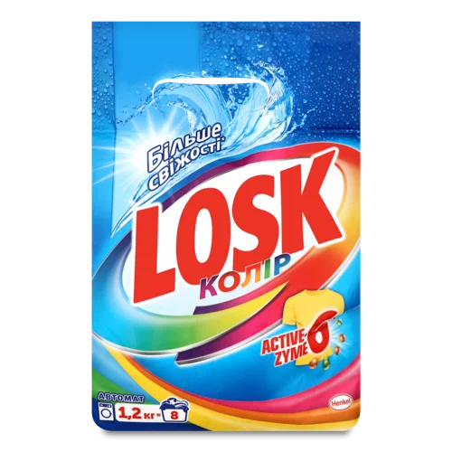 Пральний Порошок Автомат Колір Active-Zyme Losk, 1.2 кг