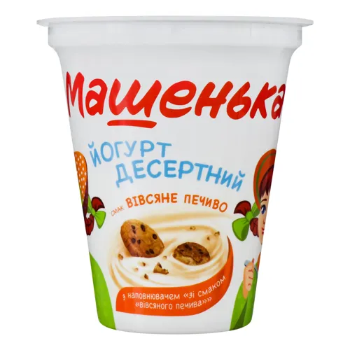 Йогурт 5% десертний зі смаком вівсяного печива Машенька 270г