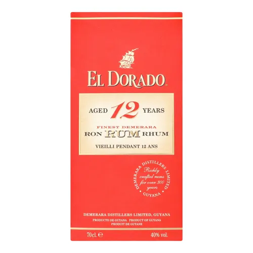 РОМ ЕЛЬ ДОРАДО 12ЛЕТ 40% 0,7Л