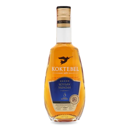 Коньяк Ординарний 5 Зірок 40% в/ґ, 0.25л