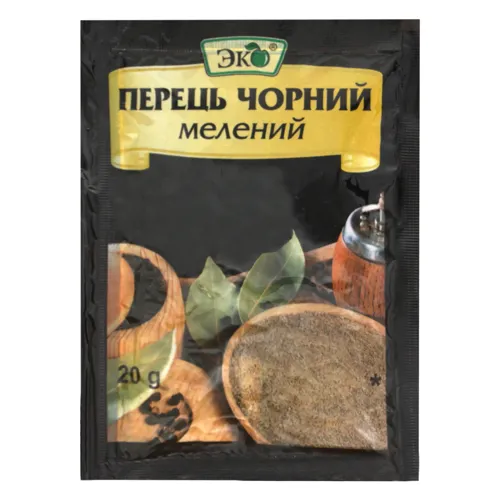 Перець чорний мелений Еко м/у 20г