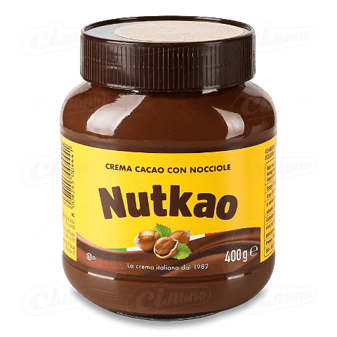 Паста горіхова Nutkao з какао 400г
