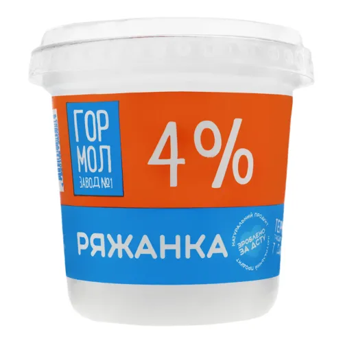 Ряжанка 4% Гормолзавод №1 ст 350г