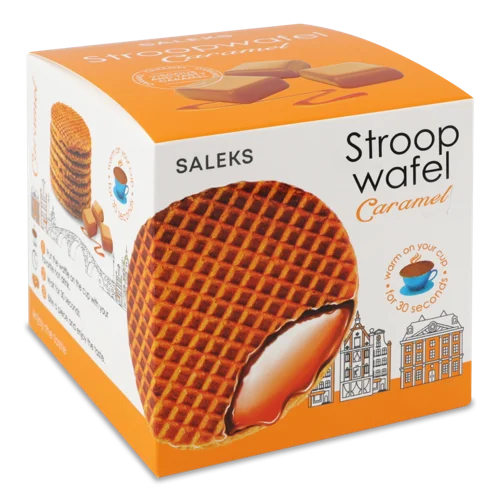 Вафлі З Карамельною Начинкою Stroopwafel Saleks к/у, 231г