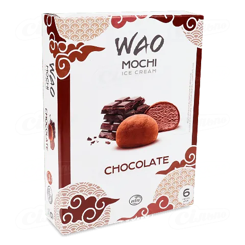 Десерт Wao Mochi з шоколадним морозивом в рисовому тісті, 210г