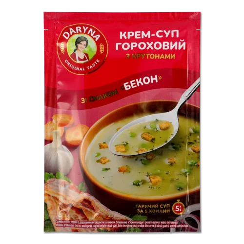 Крем-Суп Гороховий З Крутонами Бекон Daryna, м/у 18г