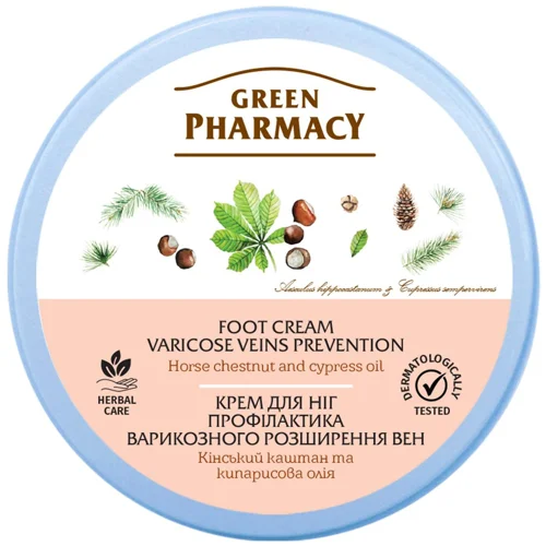 Крем для ніг Green Pharmacy кінський каштан 300мл