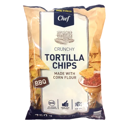 Чіпси кукурудзяні Metro Chef Tortilla зі смаком барбекю 750г
