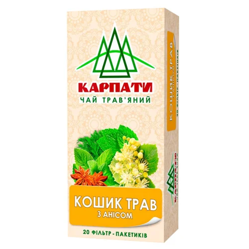 Чай трав'яний Карпати Кошик трав з анісом 1,25г*20шт
