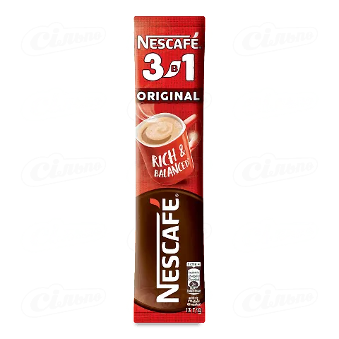 Напій кавовий «Nescafe Original mix 3в1» розчинний, 53*13г