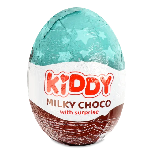 Шоколадне Яйце Kiddy З Молочного Шоколаду З Сюрпризом, 1 Шт.