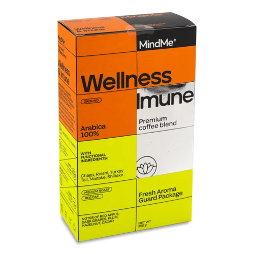 Кава Преміальна Мелена З Функціональними Інгредієнтами Wellness&Imune, к/у 250г