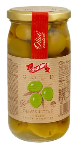 Оливки зелені без кісточки Diva Oliva 370мл