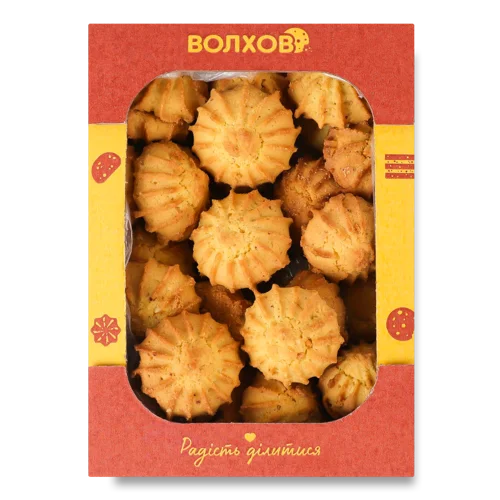 Печиво Здобне Пісочно-Відсадне Родзинка Волхов к/у, 350г