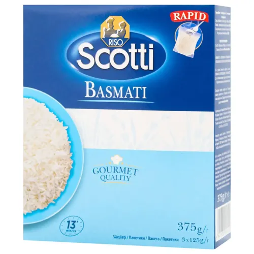 Рис Riso Scotti Basmati довгозернистий 3*125г