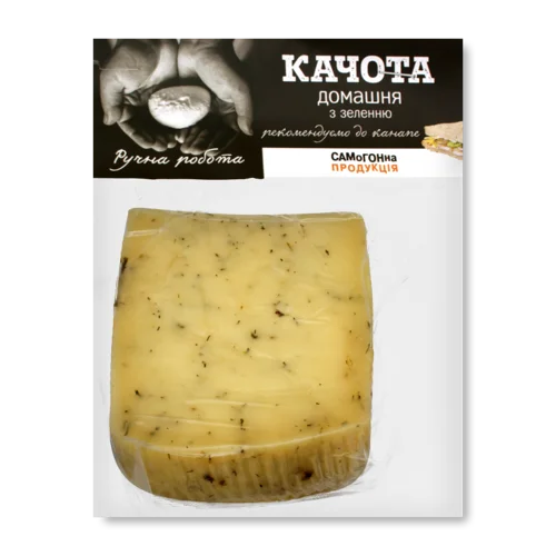 Сир Качота Домашня З Зеленню, м/у, 0.33 кг