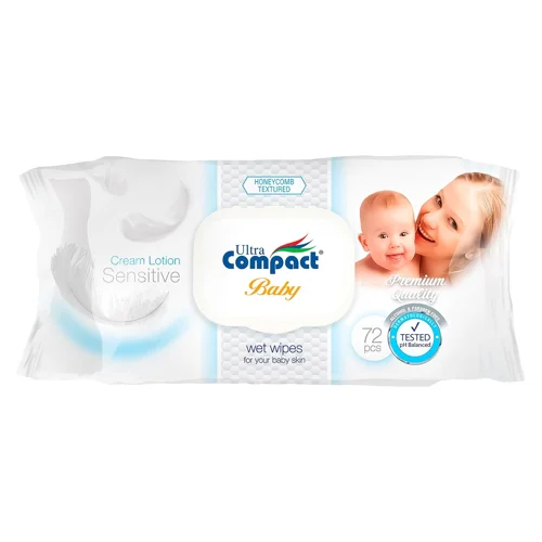 Серветки вологі Ultra Compact Baby 72шт