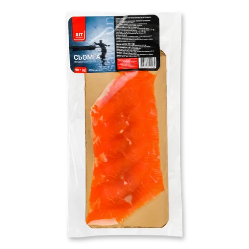 Сьомга Варено-Копчена Нарізка Хіт Продукт, 90г