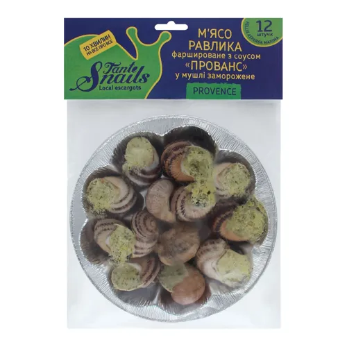 М'ясо равлика фаршироване з соусом у мушлі Прованс Tante Snails м/у 140г