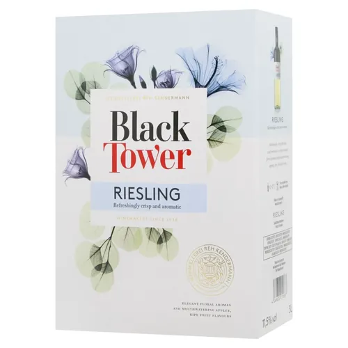 Вино Black Tower Riesling біле напівсухе 11,5% 3л