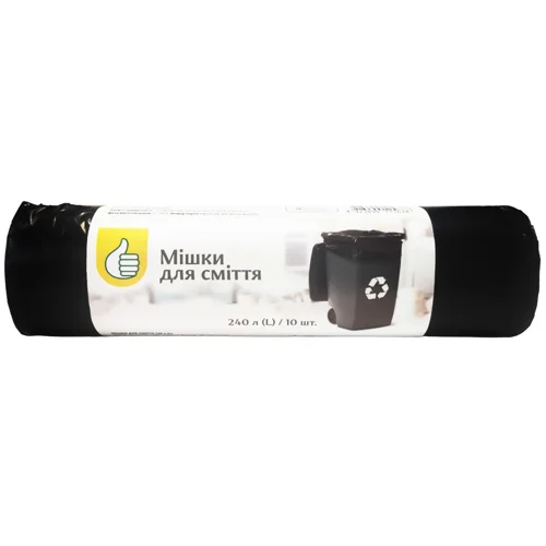 Мішки для сміття Auchan 240л 10шт