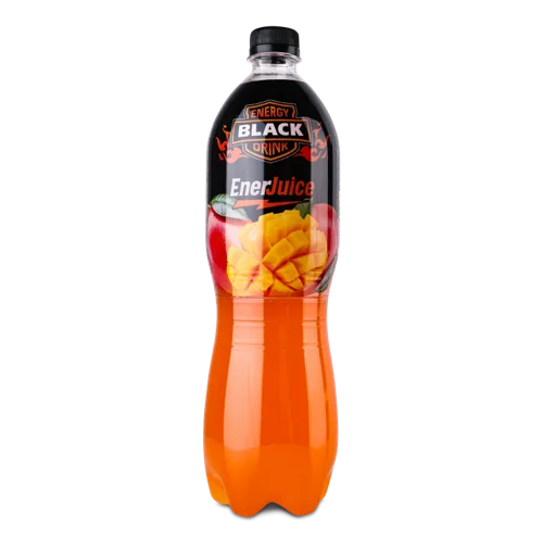Напій Енергетичний Безалкогольний Сильногазований Манго Black Energy, Пластикова Пляшка 1л