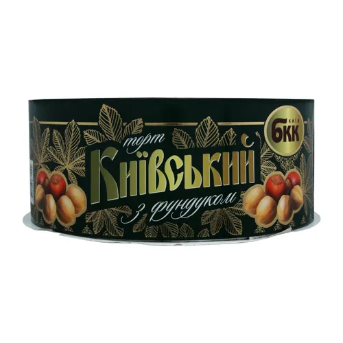Торт БКК Київський з фундуком 850г