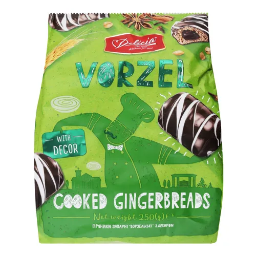 Пряники заварні з декором ворзельському Деліція м/у 250г