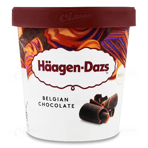 Морозиво Haage-Dazs Бельгійський шоколад 400г
